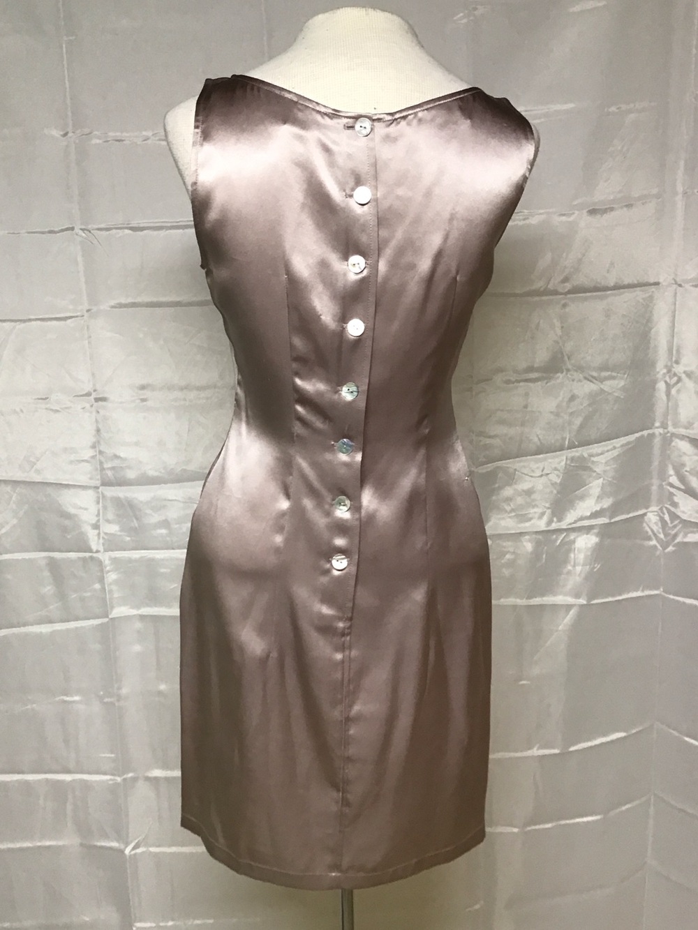 Anne Klein Silk lavender mauve sleeveless tank dress Size 2